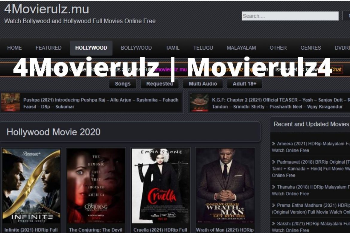 4Movierulz | Download HD Quality Latest Movies From 4Movierulz Website