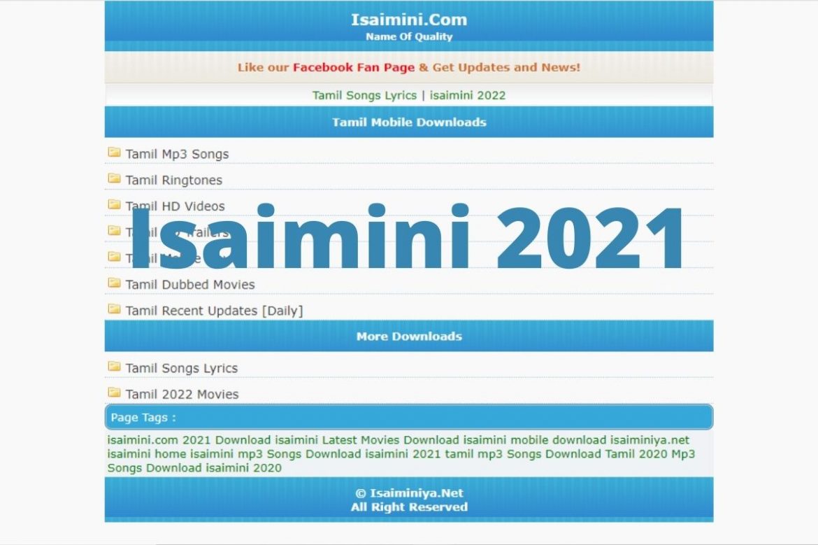 Isaimini 2021 | Download Latest Tamil And Hindi HD Movies Online For Free