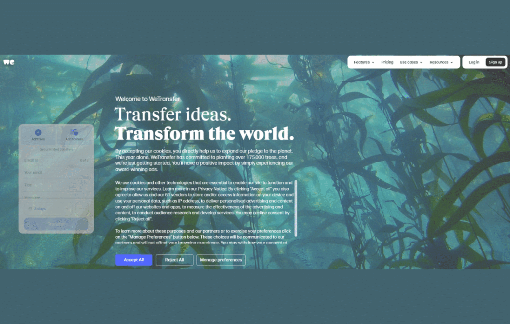 WeTransfer Review 2025 WeTransfer