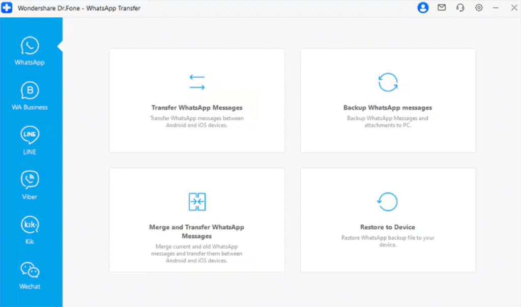 access drfone transfer whatsapp messages